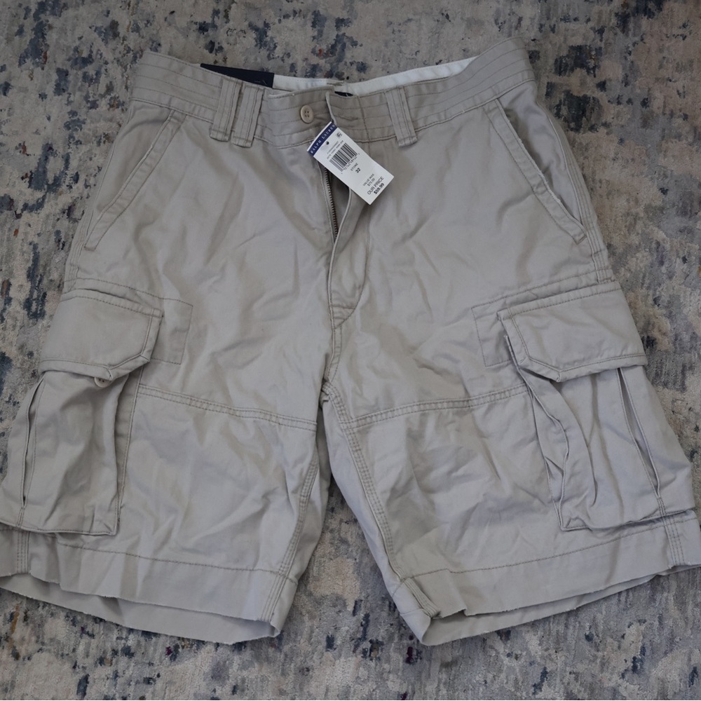 Ralph Lauren Tan Cargo Shorts for Men